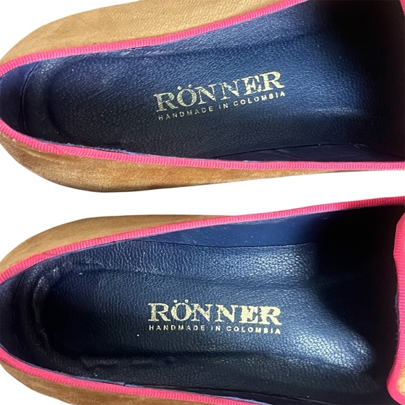 Ronner Mimosa Velvet Smoking Loafers | Fox | Camel Size 39 - Picture 8 of 9